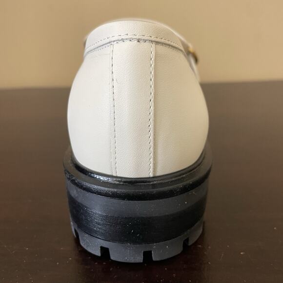 Banana Republic Ivory Leather Lug Loafers - Picture 6 of 8